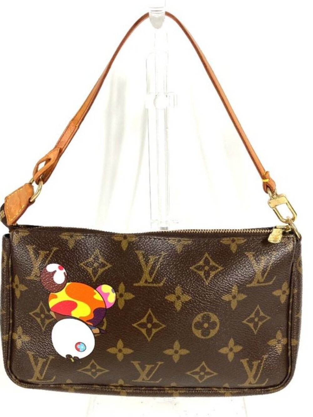 Louis Vuitton Shoulder Bag Pochette Monogram Canvas Brown - Picture 2 of 9